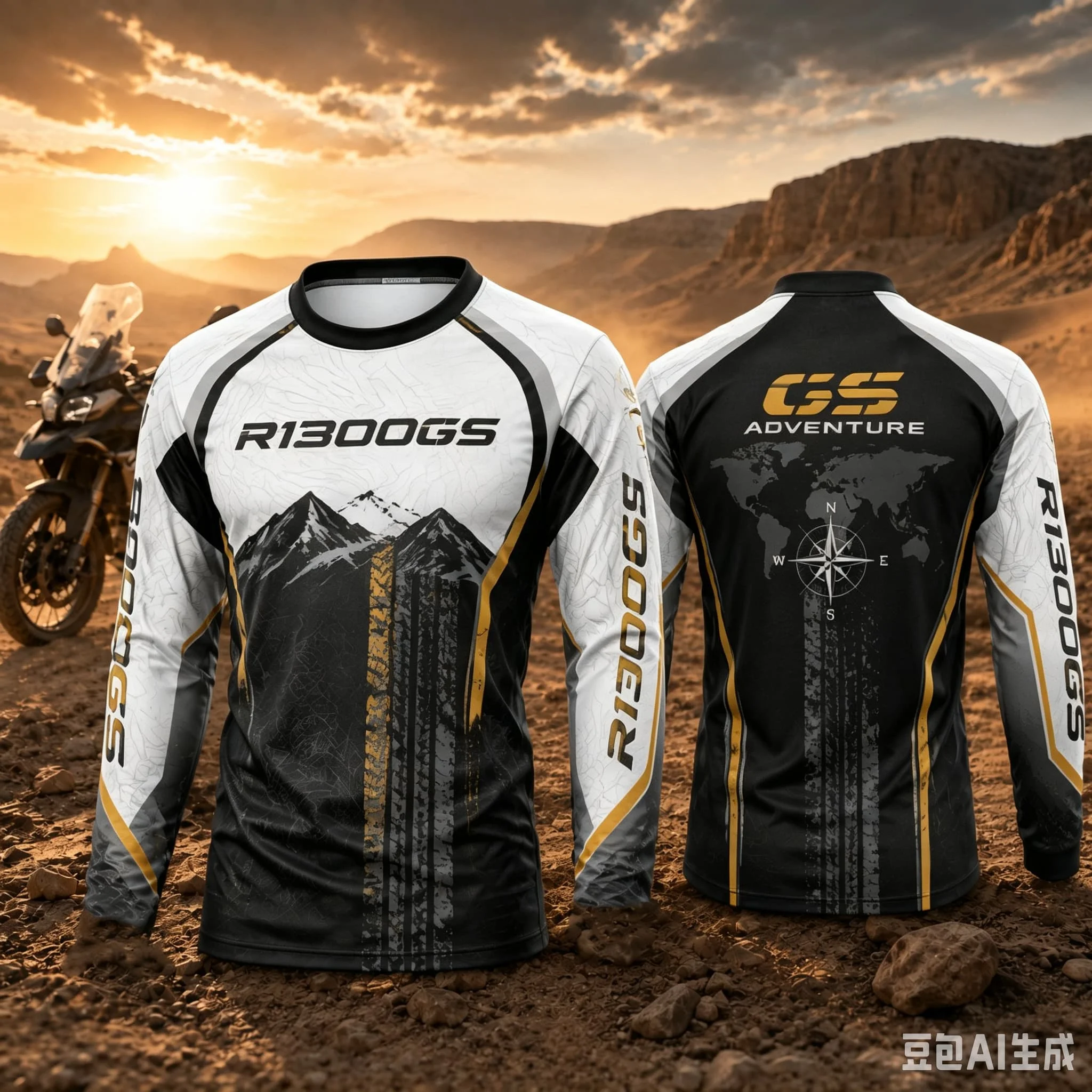 Motorrad GS Adventure Motorcycle Long Sleeve Shirt Breathable Anti UV Quick Dry Riding Jersey Men Outdoor Sports Casual Wear 6
