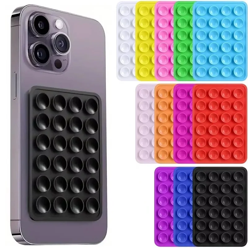 Mobile Phone Silicone Suction Cup Suitable Multifunctional Suction Cup Stand Square Anti-Slip Single-Sided Phone Holder Sticker