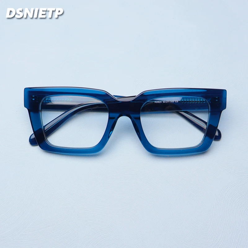 

Vintage Acetate Square Glasses Frame Women 2024 New Fashion Prescription Myopia Optical Eyeglasses Frame Luxury Brand Eyewear
