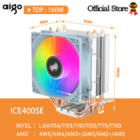 Aigo Air CPU Cooler Cooling Fan Quiet Ventilador 4 Heat Pipes Radiator Intel LGA 1150 1151 1155 1700 775 1200 AMD AM3 AM4 AM5