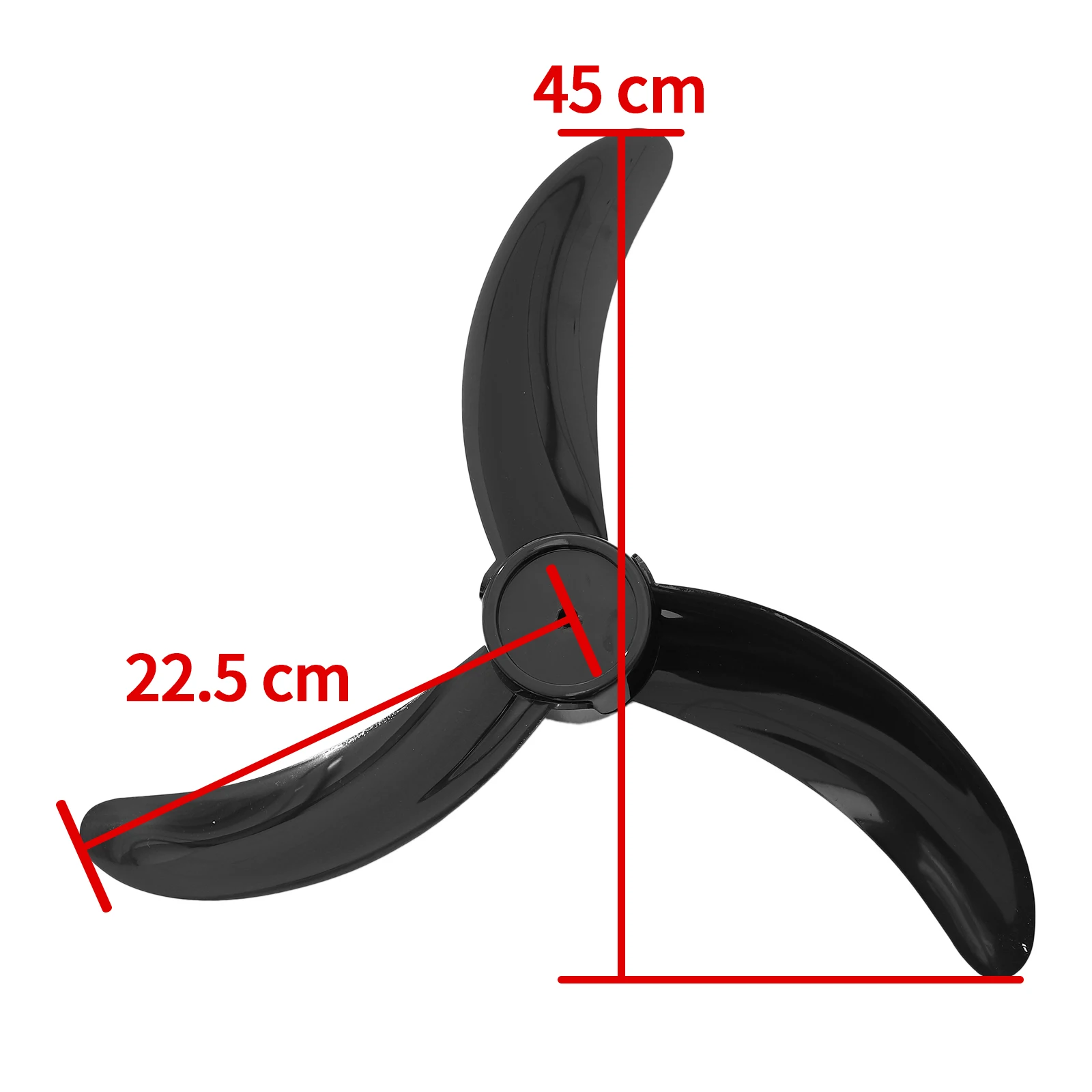 Universal Plastic Fan Blade with Nut Cover Replacements for Household Fans Standing Fans