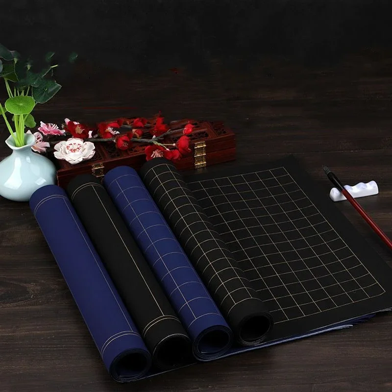 Thickened Long Scroll Xuan Paper Brush Writing Practice Half Ripe Rice Paper Small Regular Script Calligraphy Work Rice Paper