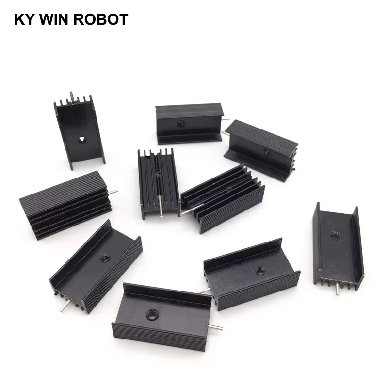 

10 pcs Aluminium TO-220 Heatsink TO 220 Heat Sink Transistor Radiator TO220 Cooler Cooling 30*15*10MM With Pin