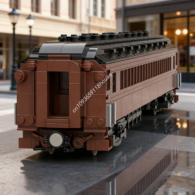

945 шт. MOC 1 Pennsylvania Железная дорога, пассажирский тренер, модель, строительные блоки, рождественский подарок, сделай сам, креативная идея игрушки, образование, день рождения