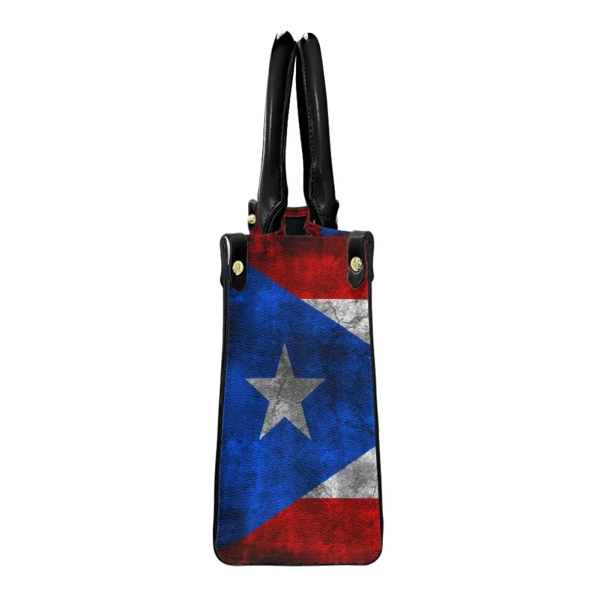 Puerto Rico Flag Print Luxury Women Shoulder Bag Top Handle Vintage Girl Commuter Clutch New Trendy Messenger Bags Bolsos Mujer