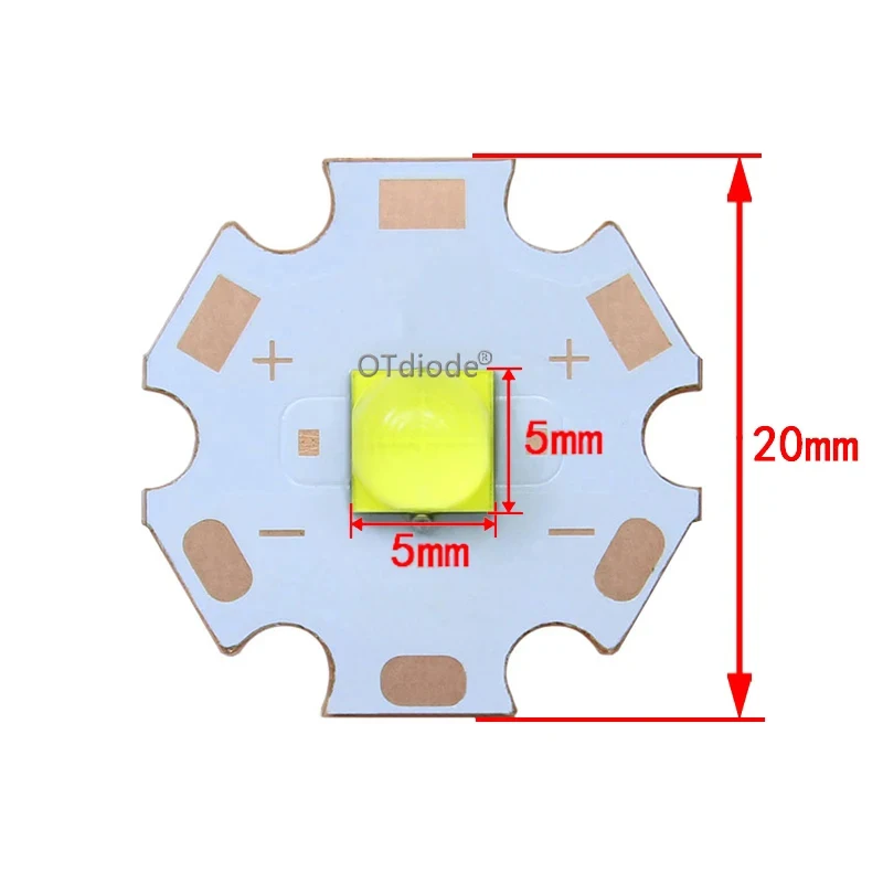 1PCS 5PCS 10PCS 3V  XHP50.2 1A Cold White 7000K 2nd generation LED Bead Diode Lamp 3V Version 6A on 20/16mm DTP Copper MCPCB