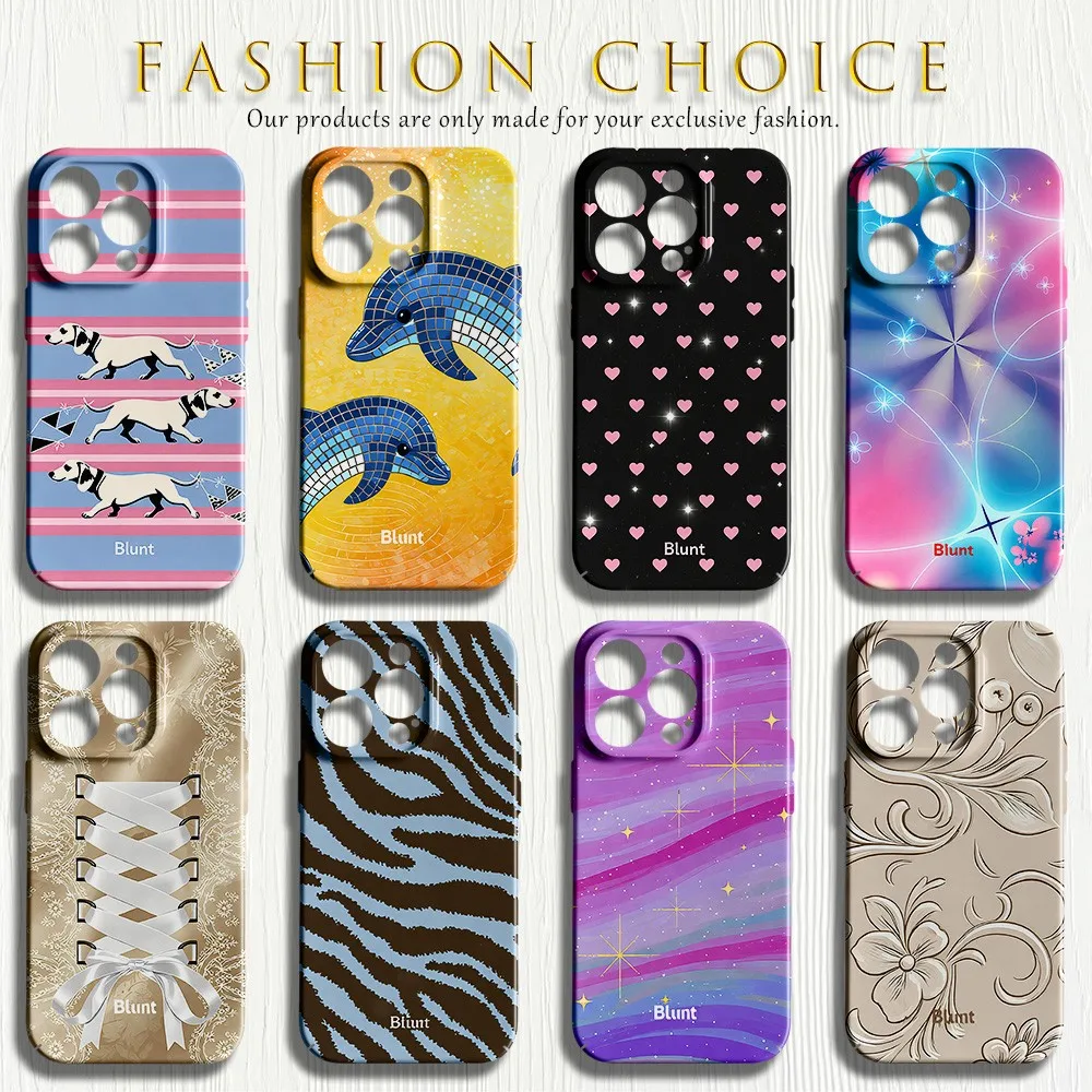 Dolphin Art Blunt Glossy Film Hard Phone Case for Samsung Galaxy A27 A37 A57 A17 A07 A16 A56 A26 A36 A55 A35 A15 A54 4G 5G