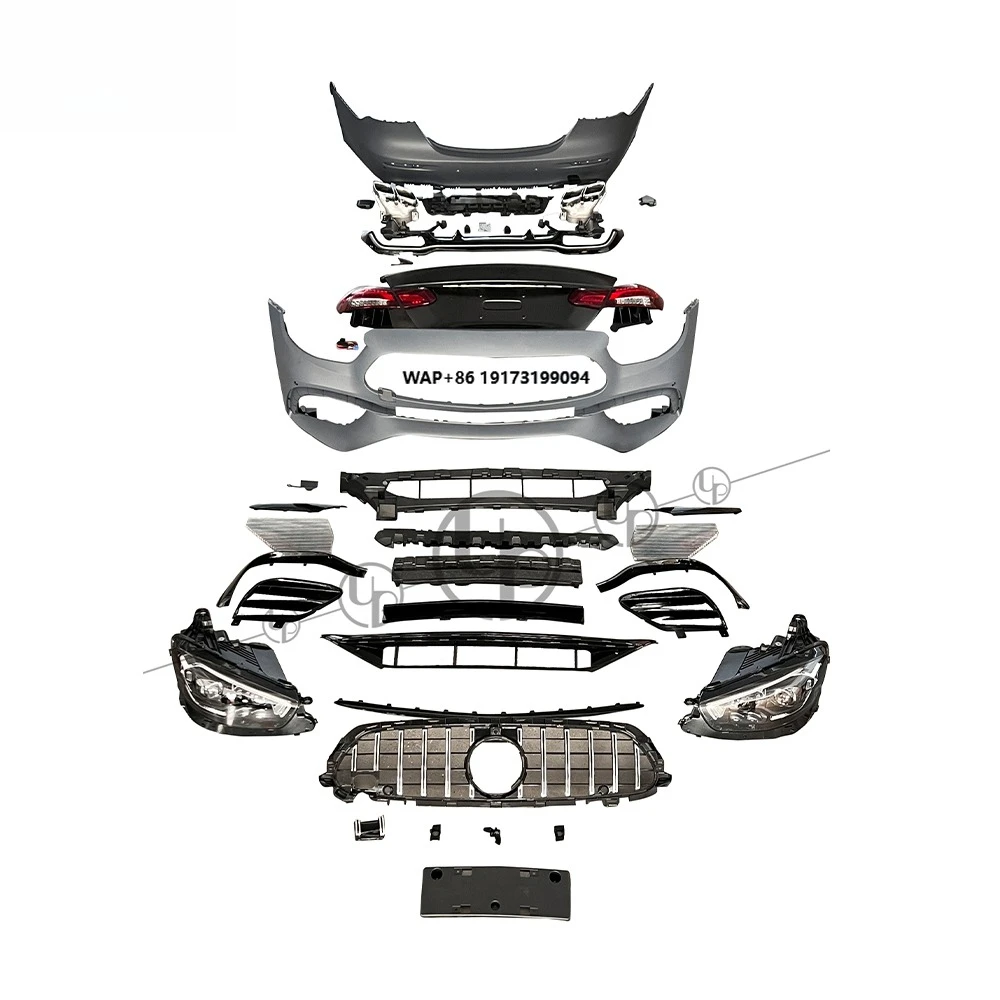 E Class W213 Old to New Body Kit Normal Car to E63 PP Auto Tuning Set Upgrade Body Parts New Car Bumper Grille Headlights