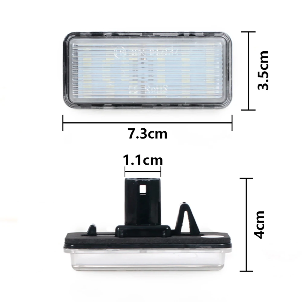 PMFC LED Car Number License Plate Light Kit White For Lexus LX470 GX470 Toyota Land Cruiser 120 200 Prado Land Error Free