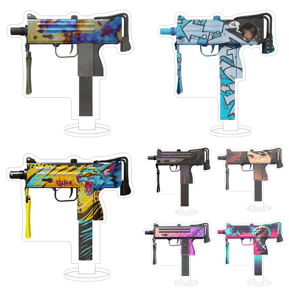 

Lucky Seven Store CS2 GO SMG MAC-10 Case Hardened Amber Fade Neon Rider Sakkaku acrylic stand desk ornament holiday gift