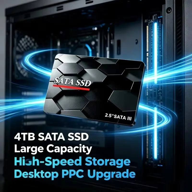 2.5 Inch SATA3 SSD Internal Hard Disk 500GB 4TB High Speed Solid State Drive 1TB 2TB For Laptop Desktop Computer Storage Upgrade