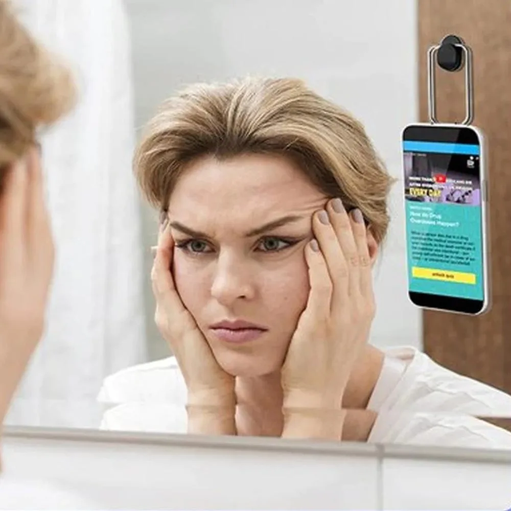 Складной держатель для телефона на задней панели, магнитный металлический держатель для телефона, Регулируемый Настольный кронштейн для телефона