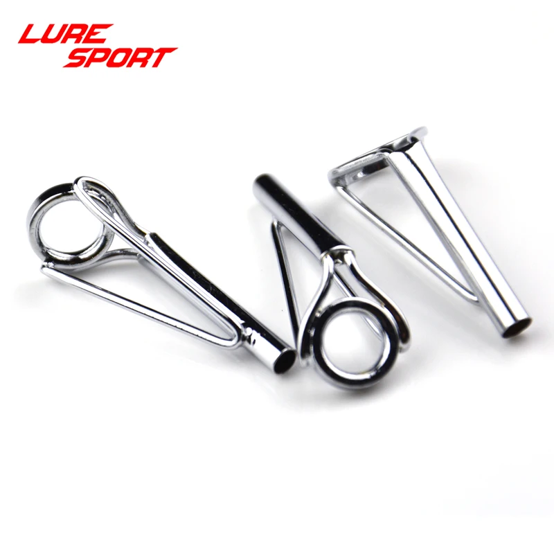 

Proton 3pcs Heavy Duty AT Top Guide Steel Ring Silver Steel frame Boat Rod Building component Repair DIY Accessory