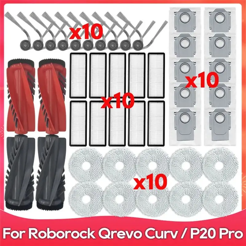 at63-ricambi-e-accessori-per-roborock-qrevo-curv-filtro-hepa-panno-per-lavaggio-sacchetti-per-la-polvere-spazzole-laterali-e-principali