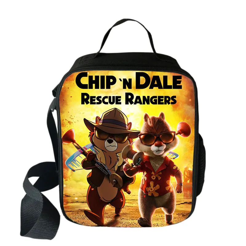 Chip N Dale กระเป๋าอาหารกลางวันกระเป๋าใส่อาหารนักเรียนแบบพกพา, กระเป๋าใส่อาหารกล่องใส่อาหารสำหรับปิกนิกเดินทางกับครอบครัว