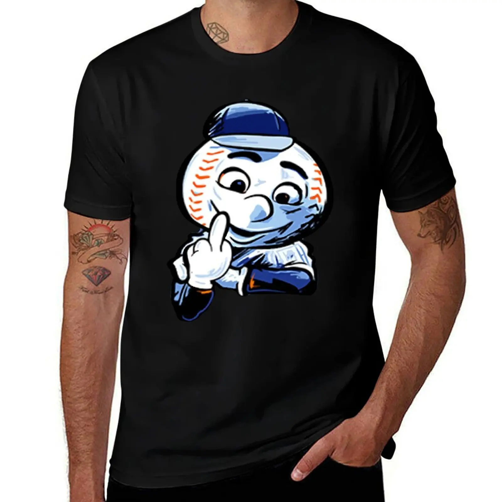 

Mr Met T-Shirt cotton tshirt 100% man t shirts for men casual man t shirts high quality luxury brand T-shirt
