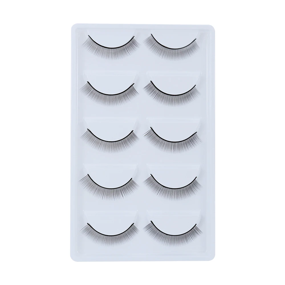 5 Pairs Practice False Eyelash Extentions For Practicing Grafting Lashes Suitable For Beginners Makeup Tools