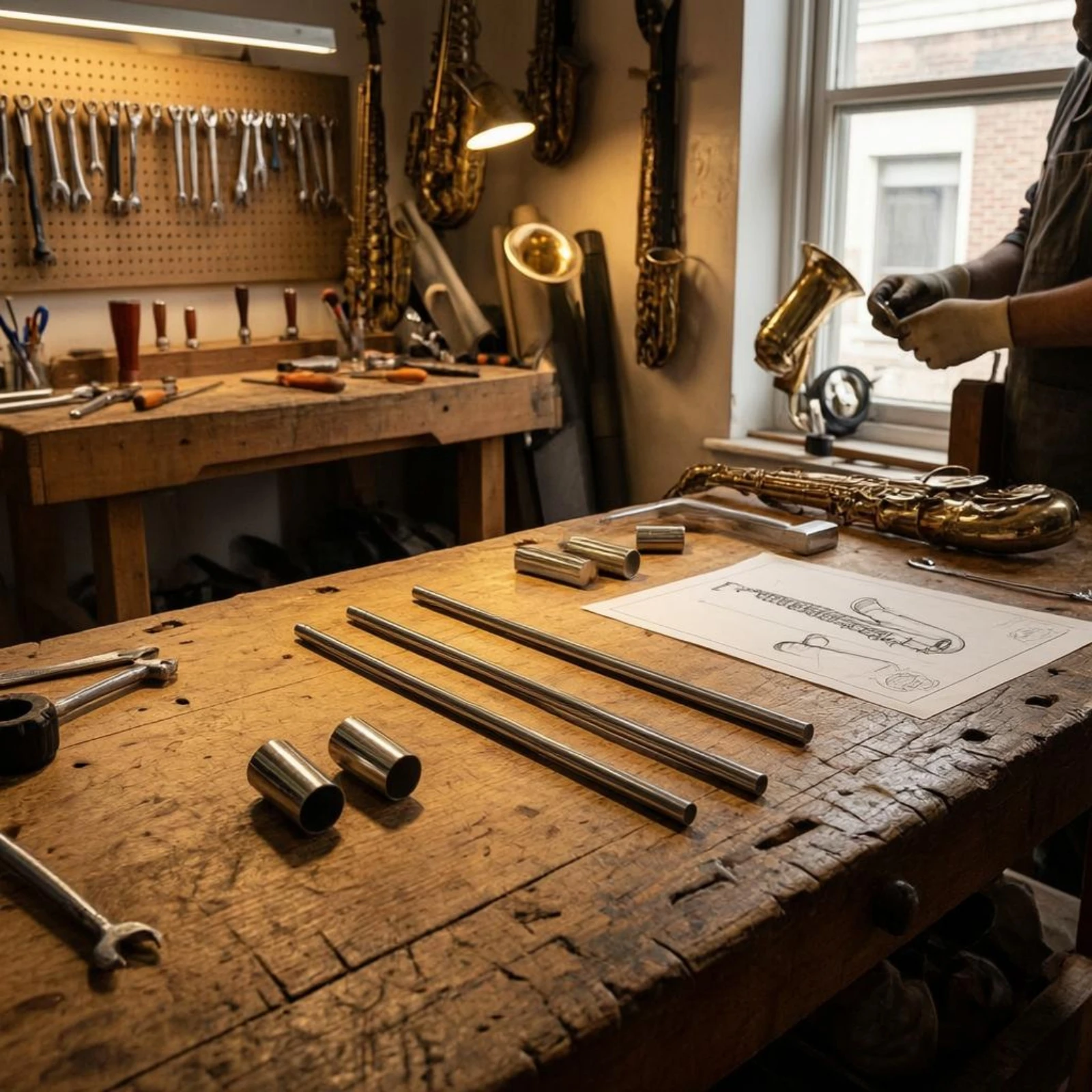 

Saxophone Dent Removal Repair Tool Long Rods Saxophone Body Shaper Woodwind Dent Removal Tool Curved Cutout Wear Resistant