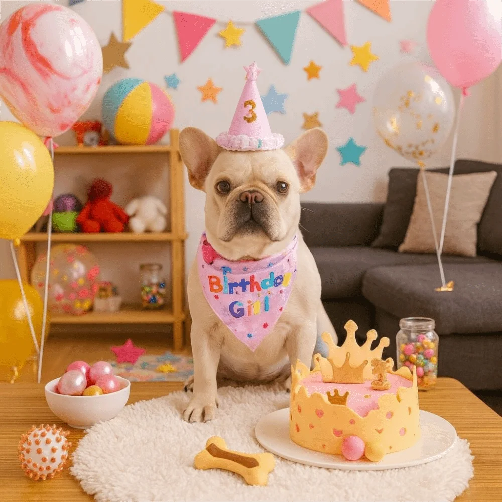 Cute Dog Birthday Hat Set Adjustable Sequins Pet Birthday Caps with Numbers Bowtie Colorful Dog Birthday Bib Puppy Costume