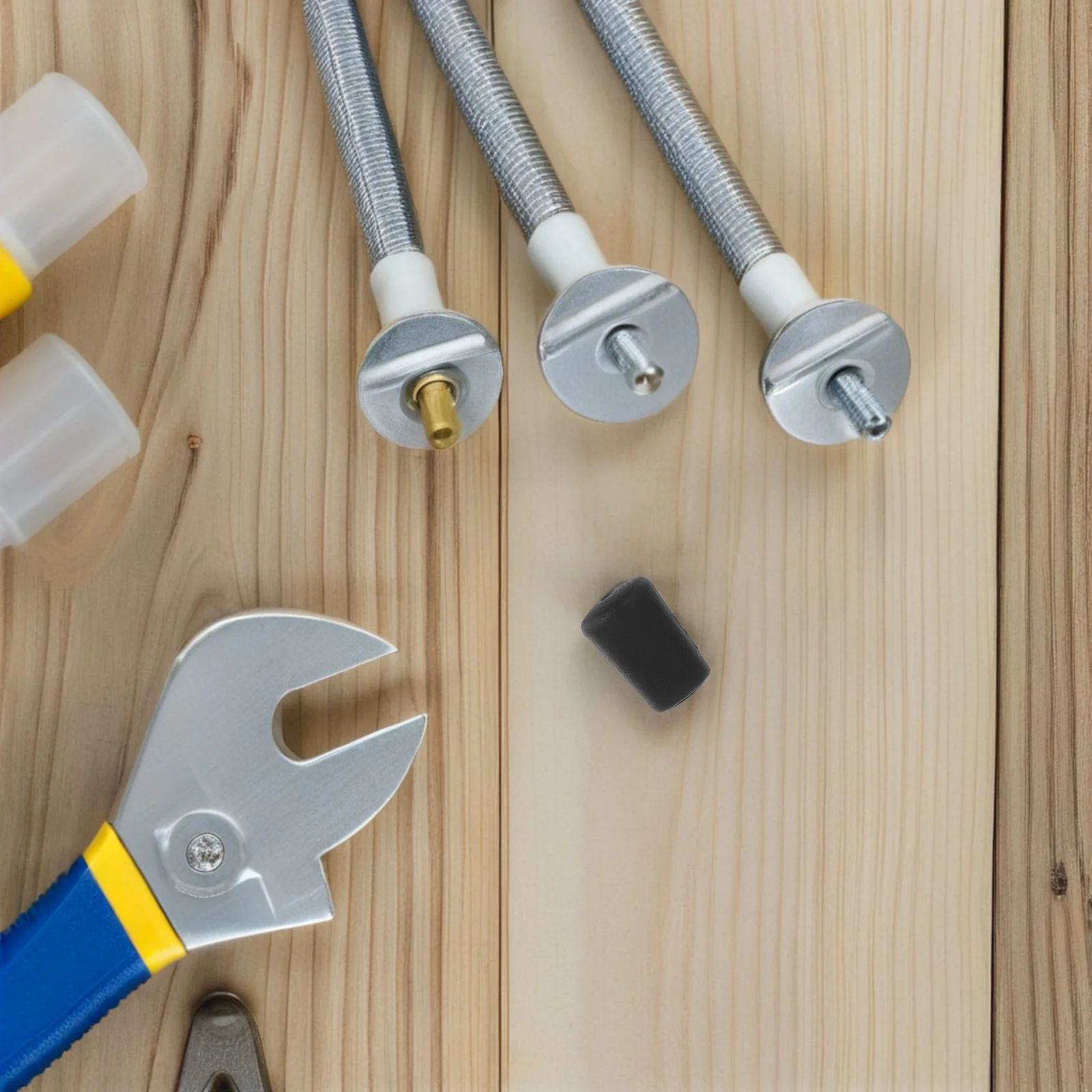 

50pcs Water Drainage Sink Pad Black Rubber Bumpers For Sink Rack Heavy Duty Kitchen Protector Replacement Parts Wire Grid Feet