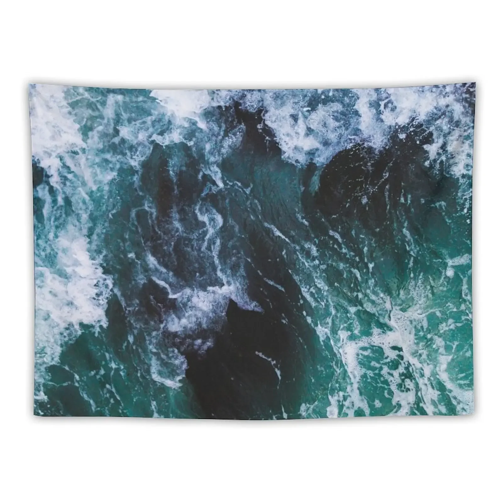 

Blue Ocean Waves, Sea Photography, Seascape Tapestry Home Decorations Christmas Decoration Tapestry