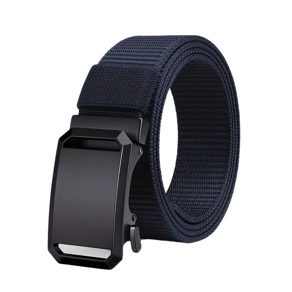 Heren Casual Outdoor Riem Nylon Automatische Gesp Riem Heren Vrijetijdsgordel Buiten Gereedschap Militaire Trainingsgordel Heren