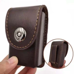 Cinto Wearable PU Couro Fanny Pack para Isqueiro Querosene Vintage Isqueiro Organizador Capa Protetora Estojo de Cintura Estojo de Óculos Dobrável Portátil Versátil