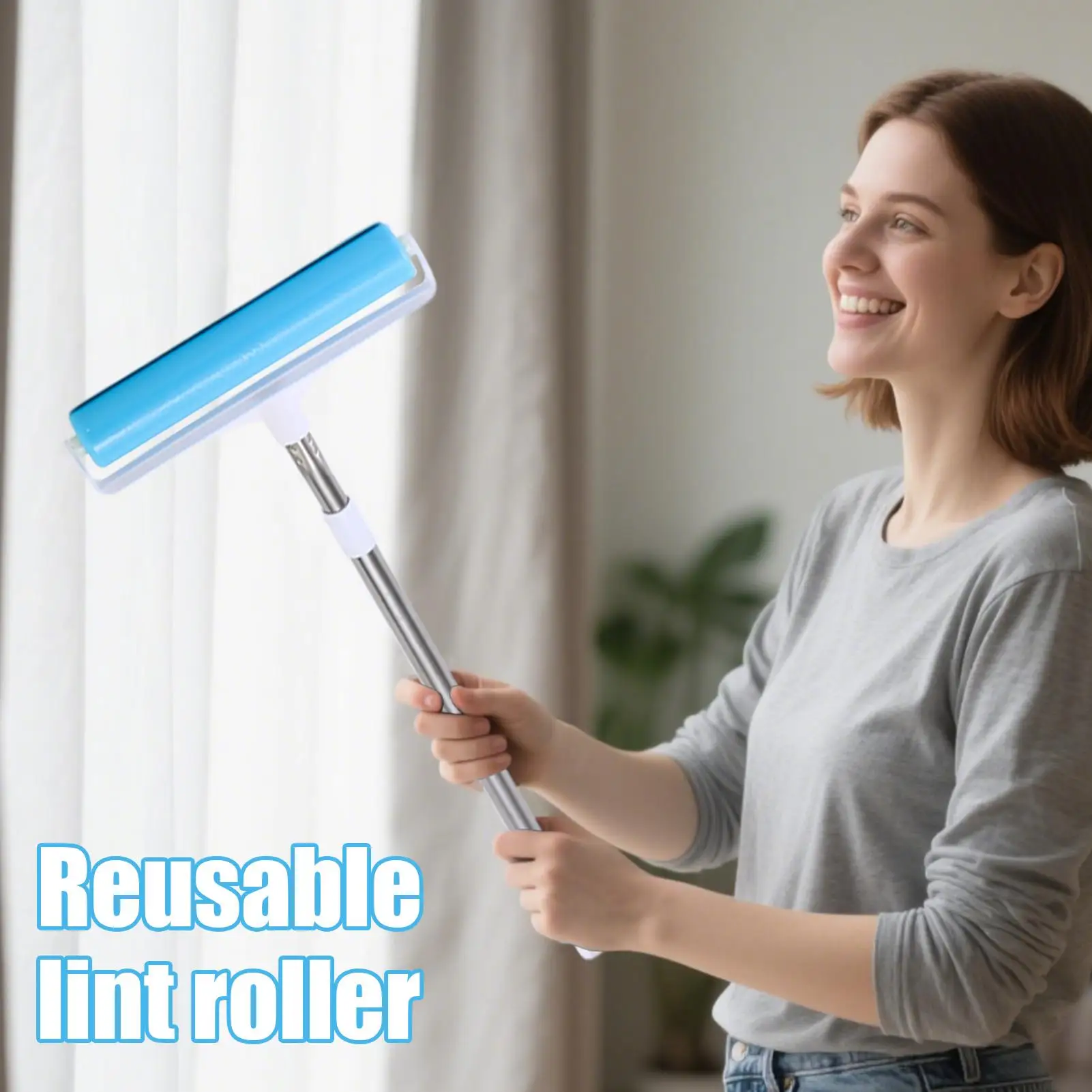 

Pet Hair Lint Roller Reusable Cat Dog Hair Remover Pet Hair Sticky Remover Supplies For Carpet Clothes Laundry Bed