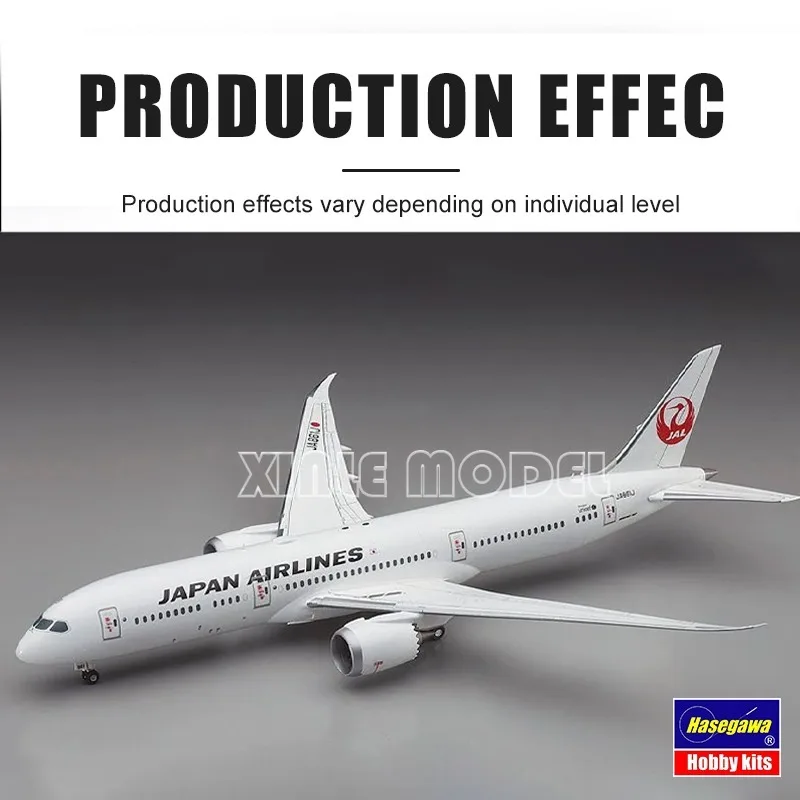 Hasegawa 10722 Boeing 787-9 Japan Airlines 1/200 Military Assembled Scale Model Kit DIY Toy, Collection Birthday Gift