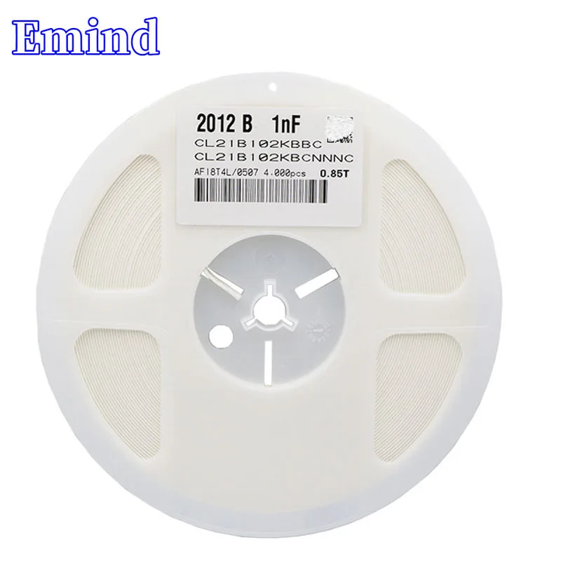 1000Pcs 0805 SMD Capacitor 1nF 102 10nF 103 0.1uF 104 1uF 105 10uF 106 30pF 200pF 820pF 33nF 47nF 0.68uF 2.2uF 3.3uF 4.7uF 6.8uF