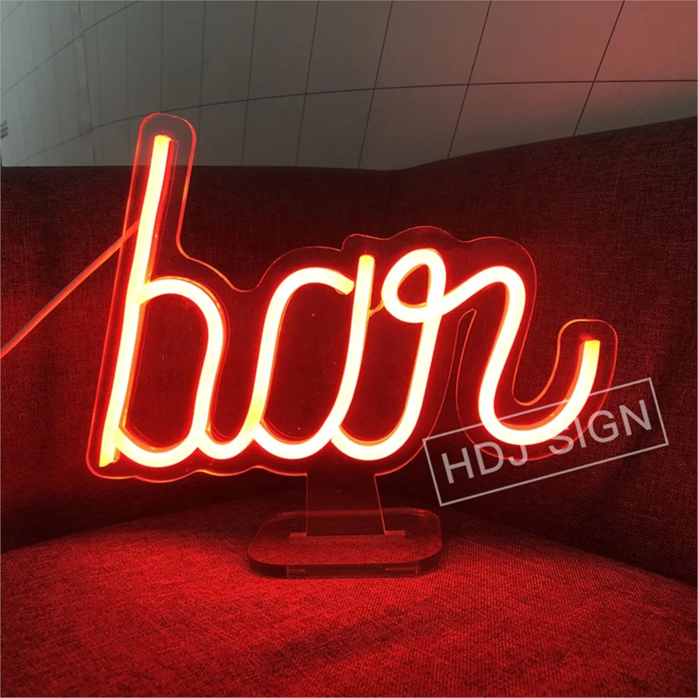 Ban Neon Sign for room Decor Creative Led Neon Night Light Store Beer Bar Pub Desk Table Lamp Personalized Commercial Plaque