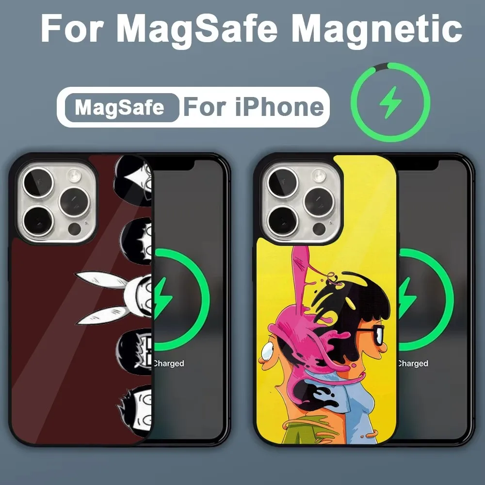 

Anime B-Bobs B-Burgers Phone Case For iPhone 16,15,14,13,12,11,Plus,Pro,Max,Mini Magsafe Magnetic Wireless Charging