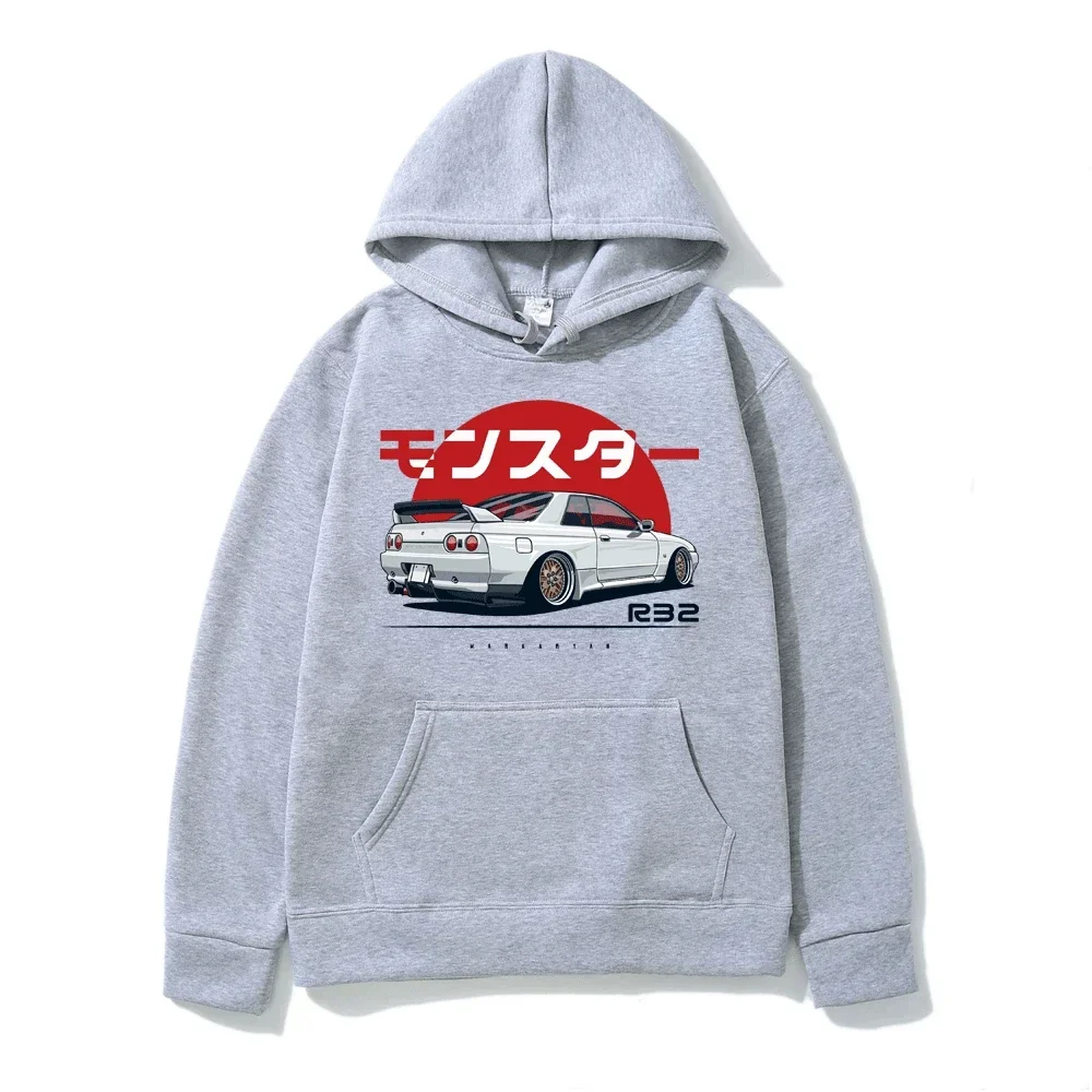 The r32 monster background line Print men/women knock on occasional sweatshirt popular sweatshirt S-3XL fashion