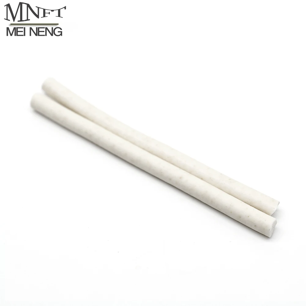 MNFT 1Bag Silicone Clinder Elastic Foam Strips Floating for Fishing Lure DIY Fly Tying White Color Fly Tying Material