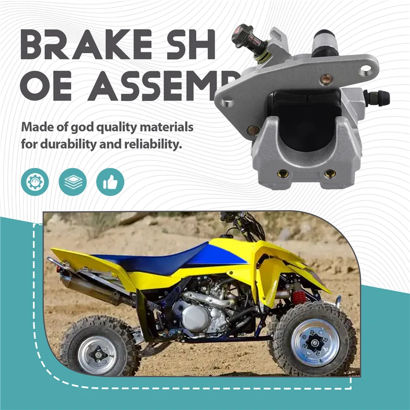 A02Q-Pinza de freno de motocicleta duradera para Suzuki VINSON 500, EIGER LTF, LTA, Quadsport LTZ 400, LTZ 250, LTF 250 Ozark
