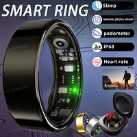 2025 New Smart Ring Heart Rate Blood Pressure Sleep Monitoring Motion Tracking IP68 Waterproof Men Women Smart Ring Holiday Gift