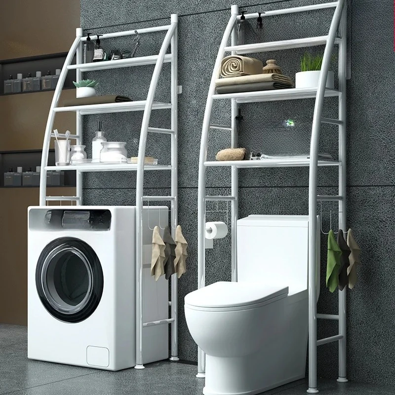 

Toilet Shelf Bathroom Kitchen Bedroom Living Room Toilet Toilet Washing Machine Shelf Storage Artifact