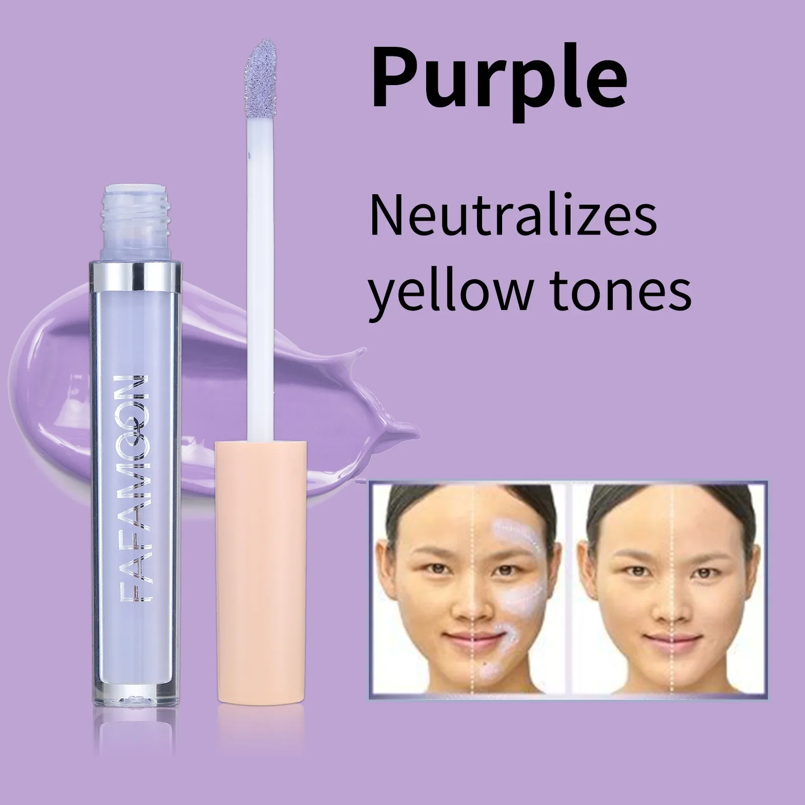 Waterproof Concealer Smooth Texture Long Lasting Natural Brighten Skin Tone Coverage Dark Circles Acne Cream Liquid Foundation