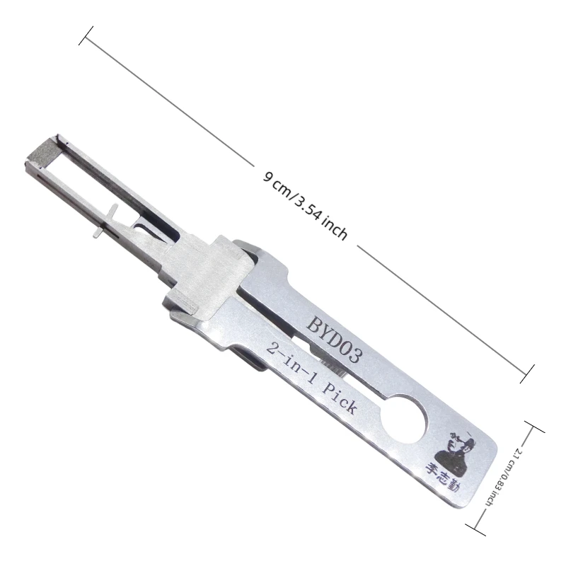 Lishi BYD03 2 in 1 Locksmith Tool Lock Pick & Decoder Vertical Milling for BYD Han/Song L/Denza/Yangwang Models view 4