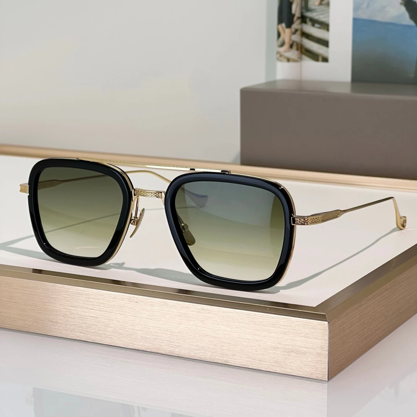 Dilta Flight.006 Robert Men sunglasses Metal Alloy Pilot Classic Male Female Business Sunglasses Outdoor Sun Glasses woman image 3