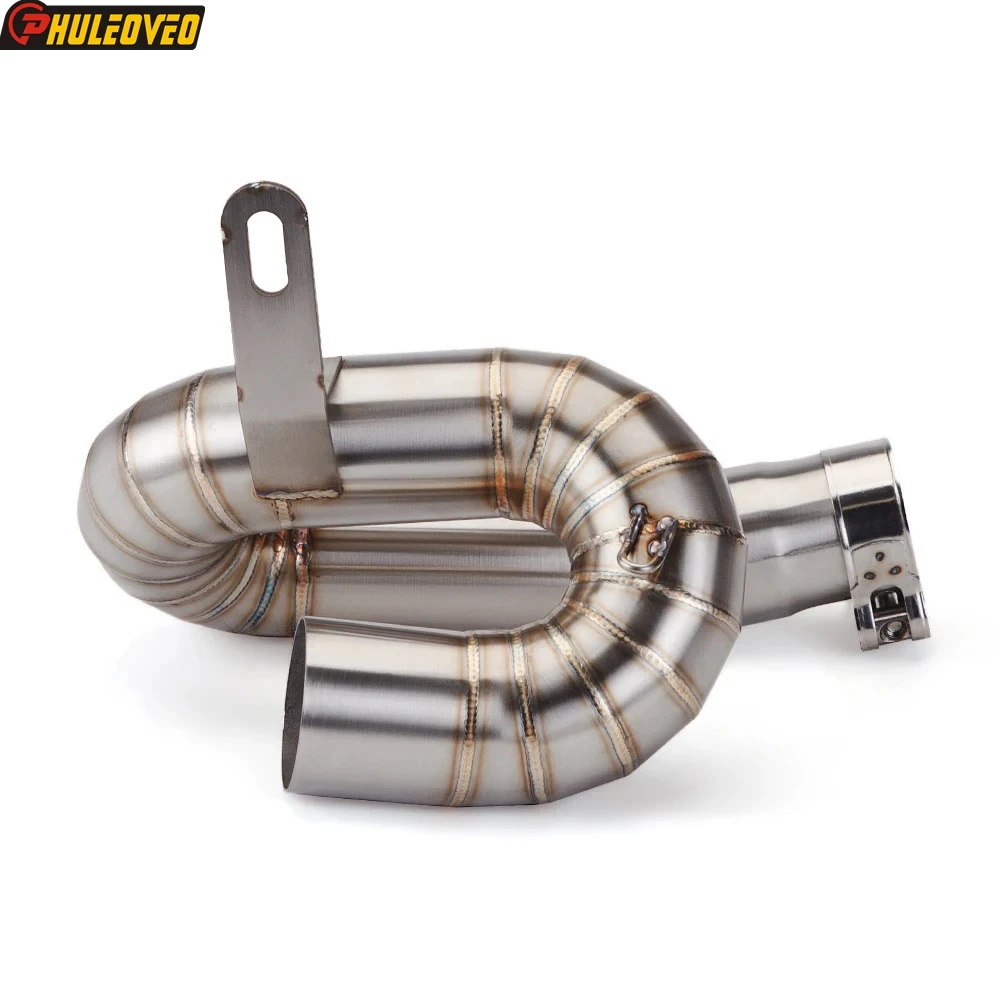 For Triumph Street Triple S 660 A2 2017-2022 Motorcycle Exhaust Middle Link Pipe Connect ID:51mm Exhaust Muffler