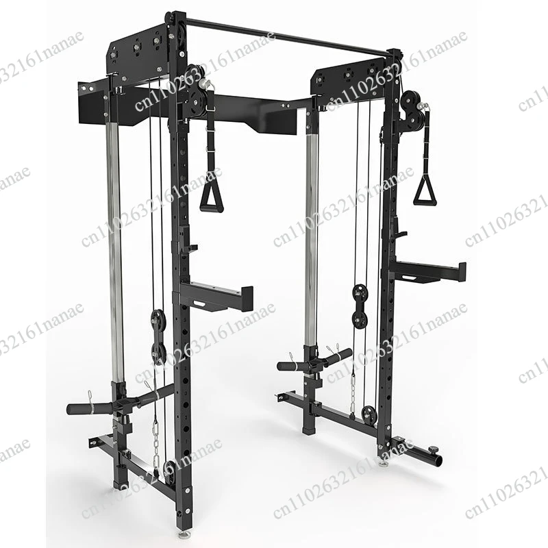 Folding squat frame, wall multi-functional fitness frame, free weight stool, high bench press frame,