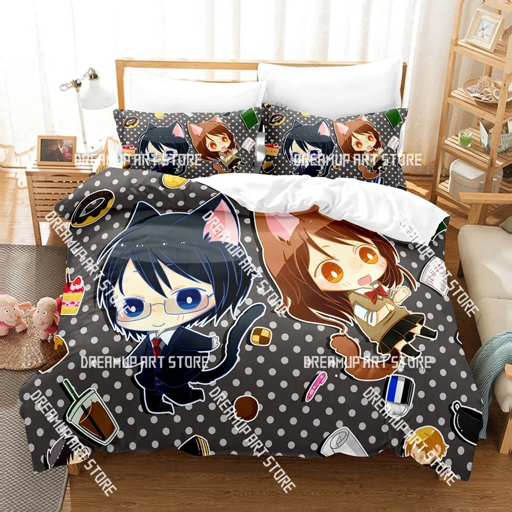 3D Printed Miyamura Izumi Horimiya Bedding Set for Boys Girls Duvet Cover Twin Queen King Full Single Double Sizes