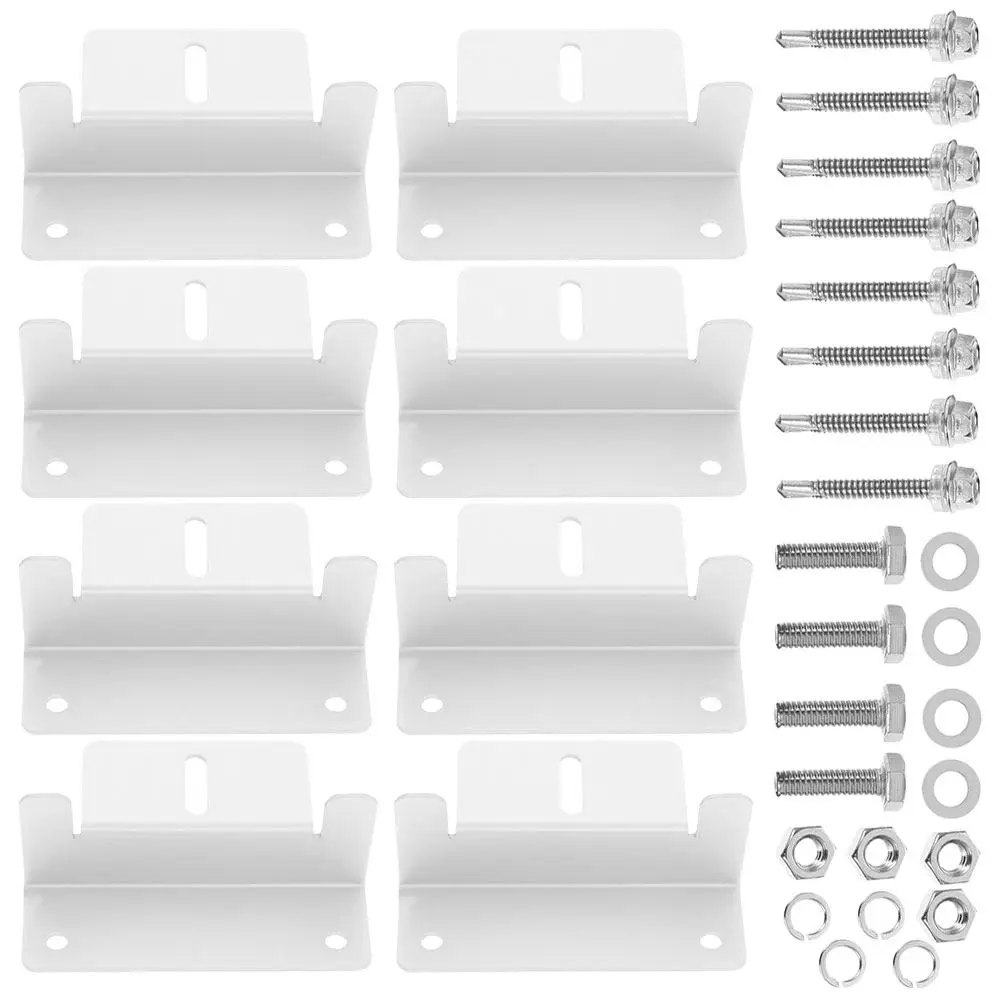 1Set Aluminum Alloy Solar Panel Stand Sturdy Household Solar Panel Holder Mounting Rack Fixing Supply Easy Install