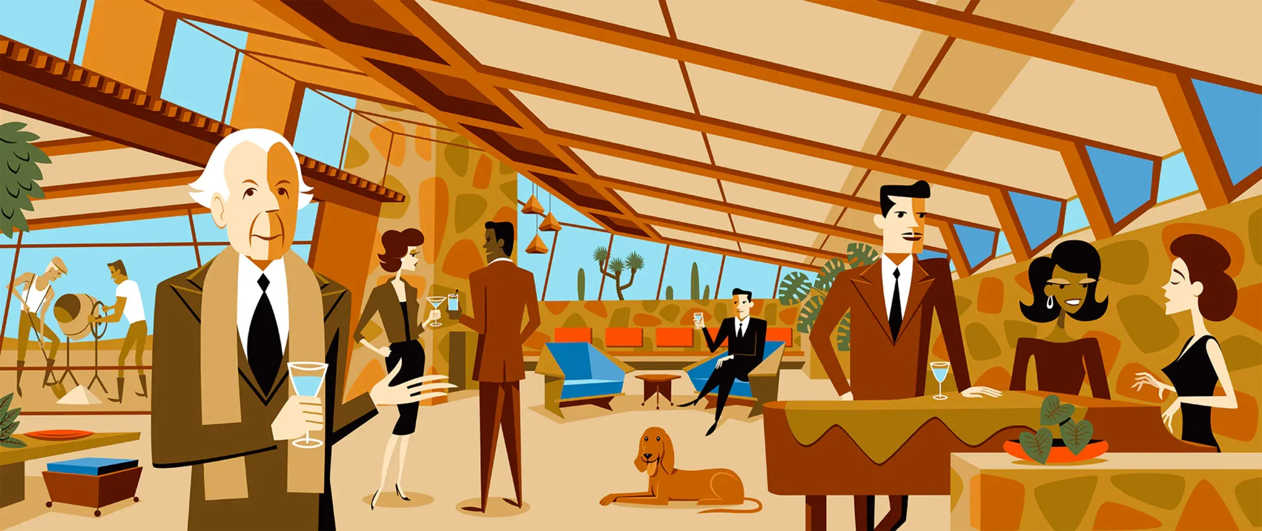 

Josh Agle SHAG Fine ,Art Picture Print Silk Poster Living Room Decor ,Home Wall