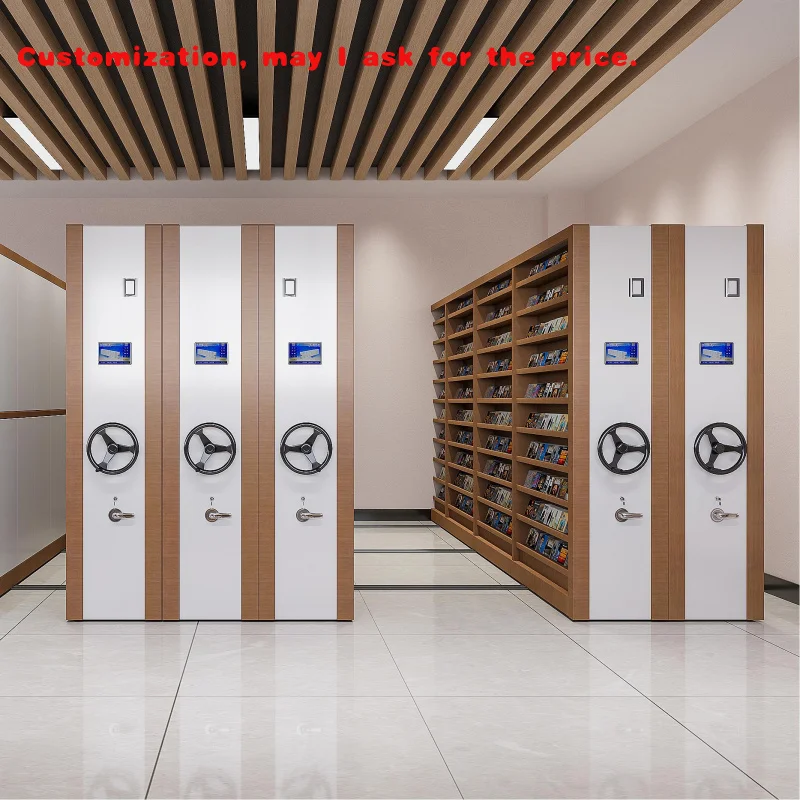 

custom.Intelligent High Density Archive File Cabinet Mobile Compactor Shelving Storage System Library Bank Hospital Storage