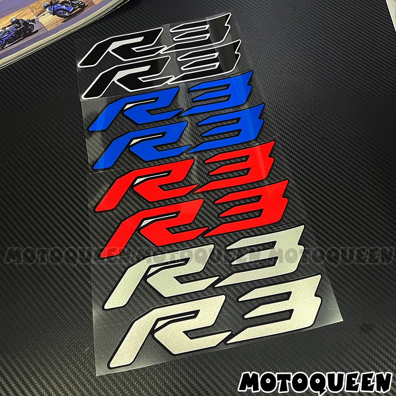 For YZF R3 YZFR3 Decal Sticker Motorcycle Fairing Body Tank Pad Side Emblem Label Logo Decoration Reflective Decals Stickers