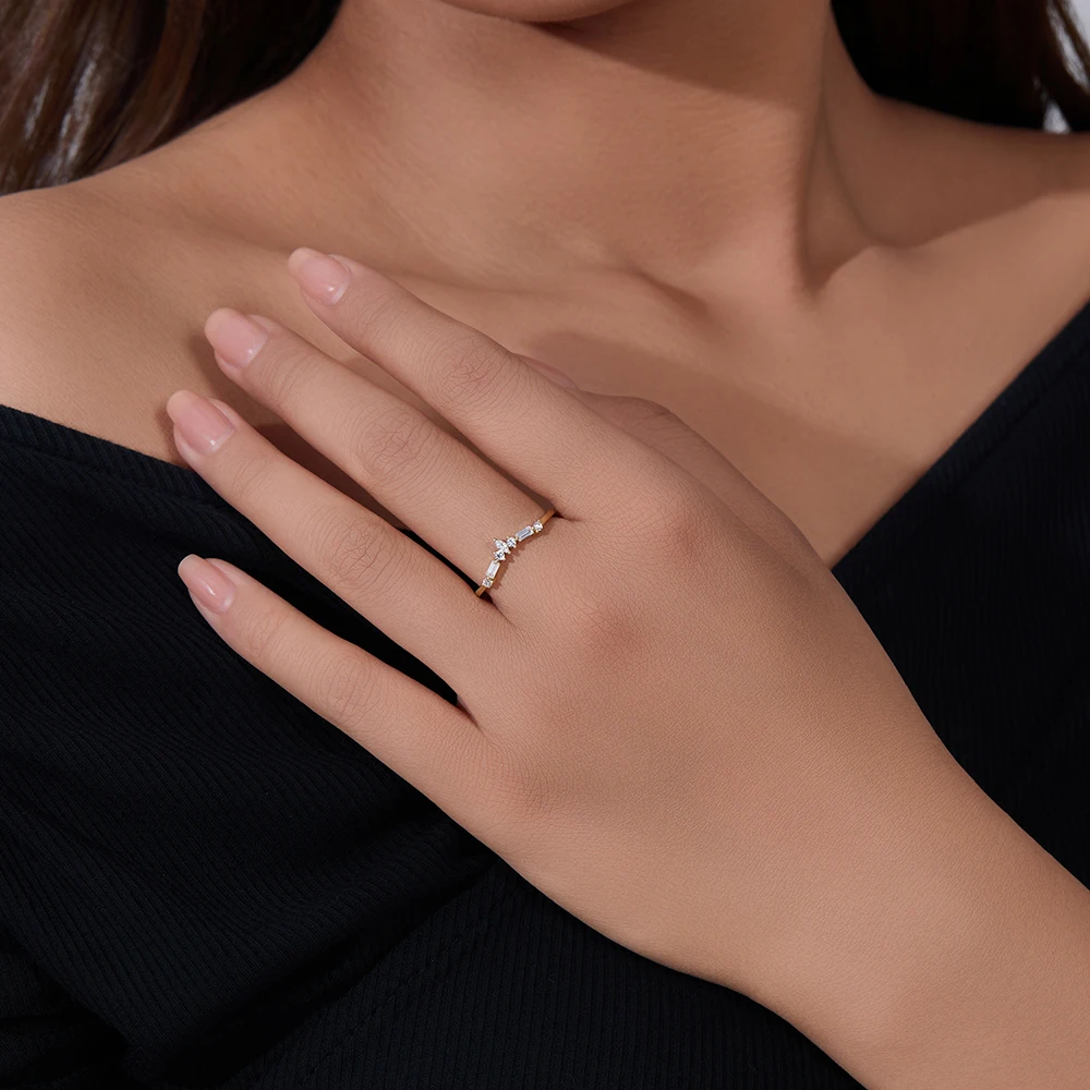 925 Sterling Silber Ring für D – Minimalist Ring Stackable Bewertung und Preis