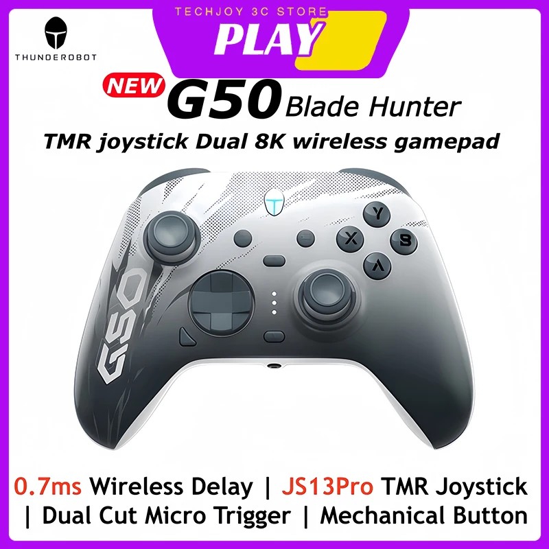

Thunderobot G50 Blade Hunter Gaming Controller Dual 8KHz 3-Mode Wireless Bluetooth Wired for Pc Xbox NS2 Android Micro Trigger