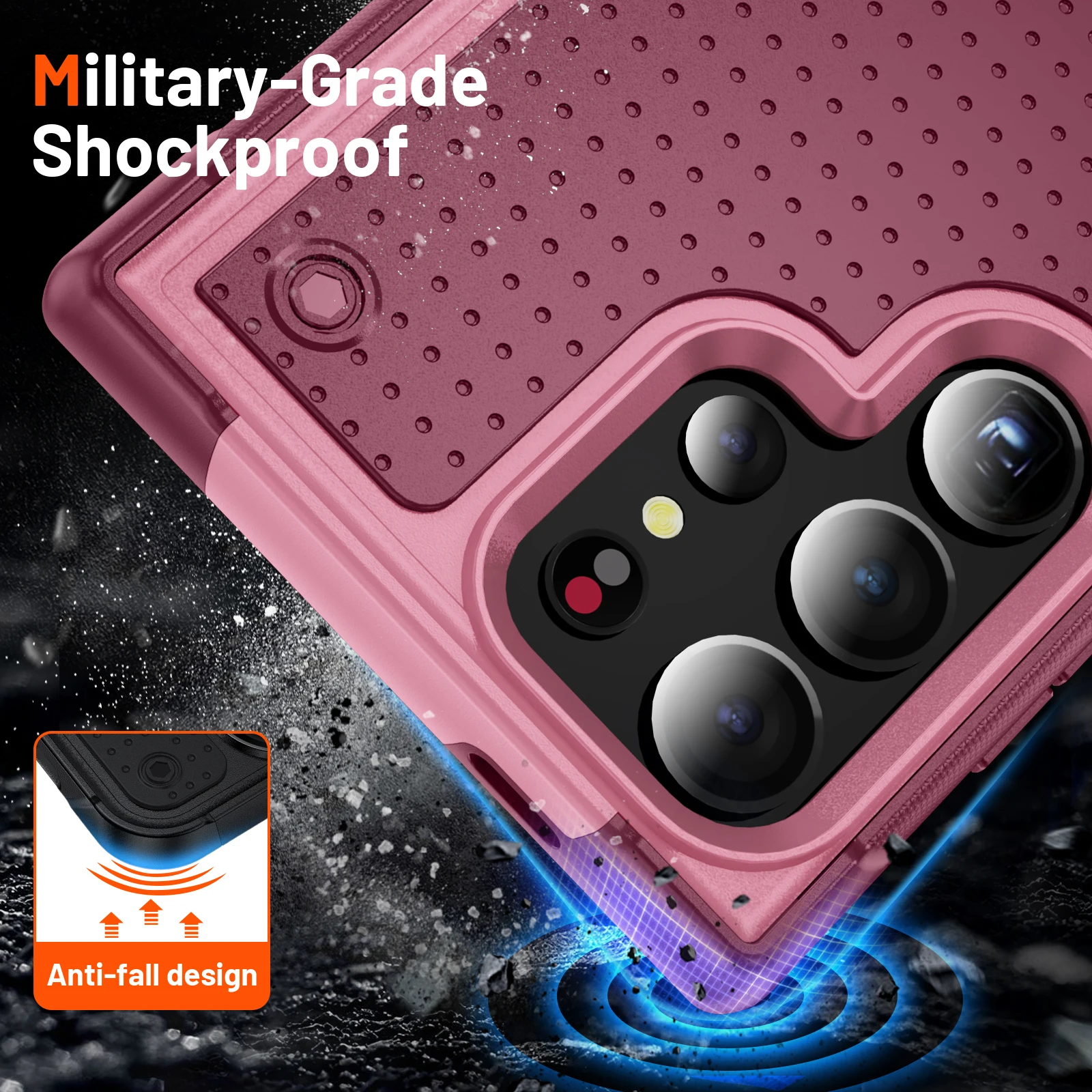 Shockproof Armor Case for Samsung Galaxy S24 S23 S22 S21 S20 S10 Ultra Plus FE Military Grade Drop Proof Silicon Phone Cover